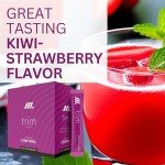 Youngevity Official Trim Stiks - Kiwi-Strawberry - Support Energy & Focus with Mood Boost - Bioperine & Theobromine Energy Powder - Appetite Support (30 Sticks)