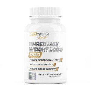 Shred MAX PRO Weight Loss Pills for Women & Fat Burner for Men | Supports GLP-1 Pathway Function - Appetite Suppressant, Carb Blocker | 3rd Party Tested Supplement - 60 Pills for Adults
