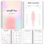 12 Month Weight Loss Journal | Pounds Lost & Body Measurements Tracker - A5 (Rainbow)