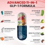 Zenrenu GLP-1 Supplement for Women-Natural Appetite,Craving & Loss Support – Akkermansia Probiotic, Super Berberine & Cinnamon,11-in-1 Gut & Metabolism Support - GLP1 Activate -60 Vegan Caps