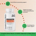 Youth & Tonic Balanced Detox Pills as Complete Gut Cleanse & Carb Matrix Support with ACV, Glucomannan, Chromium for Body Detoxing & Digestive Health, Supplement for Men & Women, Third-Party Tested