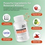Youth & Tonic Balanced Detox Pills as Complete Gut Cleanse & Carb Matrix Support with ACV, Glucomannan, Chromium for Body Detoxing & Digestive Health, Supplement for Men & Women, Third-Party Tested