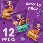 Annie's Organic Variety Pack, Cheddar Bunnies, Bunny Grahams and Cheddar Squares, 12 Pouches, 11 oz