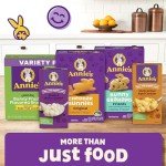 Annie's Organic Variety Pack, Cheddar Bunnies, Bunny Grahams and Cheddar Squares, 12 Pouches, 11 oz