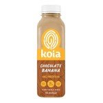 Koia Protein, Ready To Drink Plant Protein Shake, Dairy Free, Gluten Free, Soy Free, Non GMO, Kosher, Vegan, Chocolate Banana, 12 Fl Oz