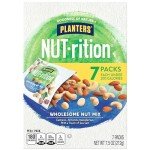 PLANTERS NUT-rition Wholesome Nut Mix, 7.5 oz Box (Contains 7 Individual Pouches) - Cashews, Almonds and Macadamias Snack Mix - No Artificial Flavors, No Artificial Colors, No Preservatives - Kosher