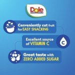 Dole Diced Peaches, Mandarin Oranges, and Cherry Mixed Fruit with No Sugar Added Variety Pack - Dole Fruit Bowls Snacks - 4 oz Bowls - 12 Pack