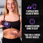 Jacked Factory Lean PM Night Time Fat Burner, Sleep Aid Supplement, & Appetite Suppressant for Men and Women - 60 Stimulant-Free Veggie Weight Loss Diet Pills
