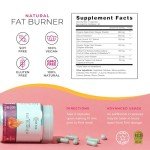 One Sol Fat Burner for Women, Natural Metabolism Booster, Burn More Calories, Boost Energy & Mood, Curb Appetite & Stop Cravings, No Crash or Jitters, All-Natural Ingredients, Gluten & Soy Free
