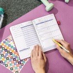 Clever Fox Fitness & Food Journal – Nutrition & Workout Planner for Women & Men – Diet & Gym Exercise Log Book with Calendars, Diet & Training Trackers - Undated, A5 Size, Hardcover (Fuchsia)
