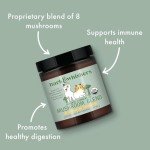 Dr. Mercola Bark & Whiskers Organic Fermented Mushroom Blend - Cat & Dog Supplement - Supports Digestive & Immune Health - Free from Additives, Filler & Gluten - 2.11 oz. (60 Scoops)