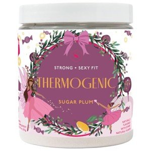 Strong + Sexy Fit, Weight & Diet Support Health Supplement, Workout Drink Powder, Natural Energy with Green Tea Extract, Appetite & Metabolism Support, Supplements for Women, Sugarplum Flavor, 30 Svg