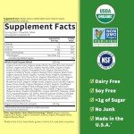 Garden of Life Dr Formulated Digestive Enzymes with Papain, Bromelain, Lipase for Digestion & Nutrient Absorption – Organic Digest+ - Vegan, Gluten-Free, Non-GMO, Tropical Fruit Flavor, 90 Chewables