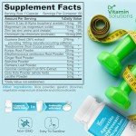 DR VITAMIN SOLUTIONS Appetite Suppressant for Weight Loss - Pills for Women w/Garcinia, Ginger Root, Guarana - Fat Burners, Metabolism Booster for Women & Men - Weight Loss Supplements - 60 Capsules