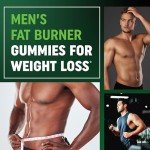 Men’s Fat Burner Gummies for Weight Loss | Green Tea, Green Coffee Bean, Garcinia Cambogia & Ketones | Belly Fat Burner for Men Weight Loss Gummies | Apple Flavored, Pectin-Based | 60 Gummies