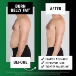 Men’s Fat Burner Gummies for Weight Loss | Green Tea, Green Coffee Bean, Garcinia Cambogia & Ketones | Belly Fat Burner for Men Weight Loss Gummies | Apple Flavored, Pectin-Based | 60 Gummies