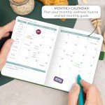 Clever Fox Food Journal Pocket - Daily Food Diary, Meal Planner to Track Calories & Nutrients, Weight Loss Tracker Notebook, 4x5.5” (Forest Green)