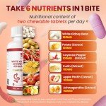 Lukaree White Kidney Bean Extract, 6 In1 Complex - Cayenne Pepper, Ashwagandha, Apple Pectin, Inulin, Potato Extract for High Absorption, Support Intestinal Health, 120 PCS