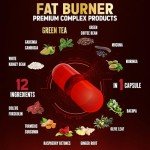Premium Weight Loss Pills for Women, The Best Fat Burners for Women and Men, Energy Pills, High Potency with Green Tea Extract 98%, 2 Months Supply