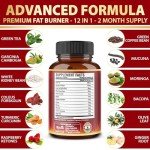 Premium Weight Loss Pills for Women, The Best Fat Burners for Women and Men, Energy Pills, High Potency with Green Tea Extract 98%, 2 Months Supply