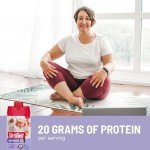 SlimFast Protein Shake, Strawberry- 20g Protein, Meal Replacement Shake Ready to Drink, High Protein with Low Carb and Low Sugar, 24 Vitamins and Minerals, 12 Count (Pack of 1) (Packaging May Vary)