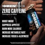JNX SPORTS The Omen! Non-Stimulant Thermogenic Fat Burner – Caffeine-Free Dietary Supplement for Men & Women | Appetite Suppressant & Metabolism Booster | 100 Capsules