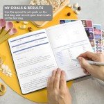 Legend Wellness Planner & Food Journal – Daily Diet & Health Journal with Weight Loss, Measurement & Exercise Trackers – Lifestyle & Nutrition Diary – Lasts 6 Months, A5 size – Black