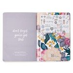 Erin Condren 6 Month Wellness Log Planner, Edition 5 - Watercolor Bouquet, Weekly Logs for Workout, Sleep, Water Intake and Food Goal Tracker Portable Size Petite Planner