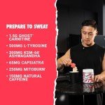 GHOST Burn Weight Management Powder, Guava Berry (60 Servings) - Metabolism & Energy Support Supplement for Men & Women - Natural Caffeine, L-Carnitine & L-Tyrosine - Gluten, Soy & Sugar-Free, Vegan