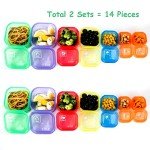BHYTAKI Portion Control Containers, Double Set (14 Pieces) 21 Day for Weight Loss with Tally Chart and Food Plan