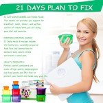 BHYTAKI Portion Control Containers, Double Set (14 Pieces) 21 Day for Weight Loss with Tally Chart and Food Plan