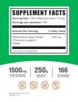 BulkSupplements.com White Kidney Bean Extract Powder - White Kidney Bean Powder, Herbal Supplement - Gluten Free, 1500mg per Serving, 250g (8.8 oz) (Pack of 1)