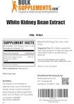 BulkSupplements.com White Kidney Bean Extract Powder - White Kidney Bean Powder, Herbal Supplement - Gluten Free, 1500mg per Serving, 250g (8.8 oz) (Pack of 1)
