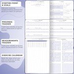 Clever Fox Fitness & Food Journal PRO – Daily Workout & Meal Planner for Women & Men – Exercise & Weight Loss Diary Notebook, 7.3x10.4” (Mystic Blue)