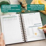 Clever Fox Food Journal Spiral - Daily Food Diary, Meal Prep Planner to Track Calories & Nutrients, Weight Loss Tracker Notebook (Black)
