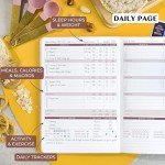 Legend Wellness Planner & Food Journal Pocket – Daily Diet & Health Journal with Weight Loss, Measurement & Exercise Trackers – Lifestyle & Nutrition Diary – Lasts 6 Months, 3.9x6.3″ – Rose Gold