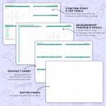 Food Journal - Food Journal for Women Weight Loss, 6 Month Meal Planner & Food Diary, 5.8x8.3" Fitness Journals for Tracking Meals, Count Calories and Achieve Goals