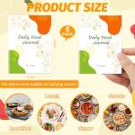 5 PCS Food Tracker Journal Mini 3X4 Inch Small Calorie Tracker Notebook Weekly Meal Planner Notebook Calorie Counter Book Food Journal for Weight Loss Women Calorie Counter Log Book for Meal (5)