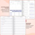 Clever Fox Fitness & Food Journal – Nutrition & Workout Planner for Women & Men – Diet & Gym Exercise Log Book with Calendars, Diet & Training Trackers - Undated, A5 Size, Hardcover (Light Pink)