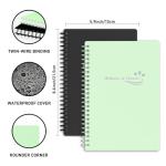 Wellness Planner & Fitness Log - Daily Diet & Health Journal with Weight Loss, Wellness Journal Notebook for Tracking Fitness, Sleep, Nutrition, Meal, Habits, A5(5.8 x 8.6 inch) (Green)