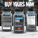 stripfast5000 Fire Bullets Black Edition Max Strength for Women and Men - Pack of 1