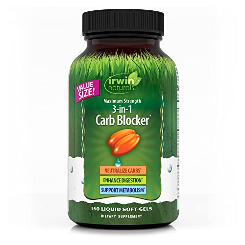 Powerful Carb Blocker - Boost Metabolism - 150 Softgels