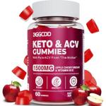 Keto ACV Gummies Advanced Weight - L0ss-,- Keto Gummy Supplement for Women and Men, with 1500MG Apple Cider Vinegar & Vitamin B12, Vegan & Non-GMO, Detox & Cleanse, Low-Carb, 60 Count