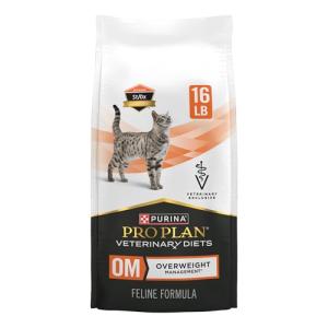 Pro Plan Veterinary Diets Purina OM Overweight Management Feline Formula Dry Cat Food - 16 lb. Bag