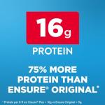 Ensure Plus Strawberry Nutrition Shake | Meal Replacement Shake | Ready To Drink | 16g Protein and 27 Vitamins and Minerals | 8 fl oz - 6 Pack