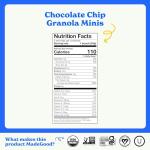MadeGood Organic Chocolate Chip Granola Minis, 5ct x 0.85oz