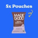 MadeGood Organic Chocolate Chip Granola Minis, 5ct x 0.85oz