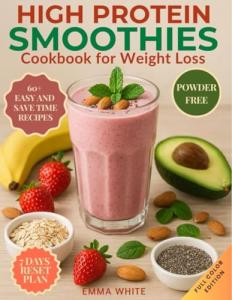 High Protein Smoothies Cookbook for Weight Loss: Delicious, Natural Smoothies to Burn Fat, Boost Energy, Satisfy Cravings and Stay Full. Completely Protein Powder-Free