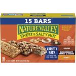 Nature Valley Sweet and Salty Nut Granola Bars, Variety Pack, 15 Bars, 18 oz