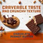 CLIF BUILDERS Protein Bar - Chocolate Peanut Butter Flavor - 20g Plant Based Protein - Gluten Free - Non-GMO - Low Glycemic - No Artificial Sweeteners - 2.4 oz.
